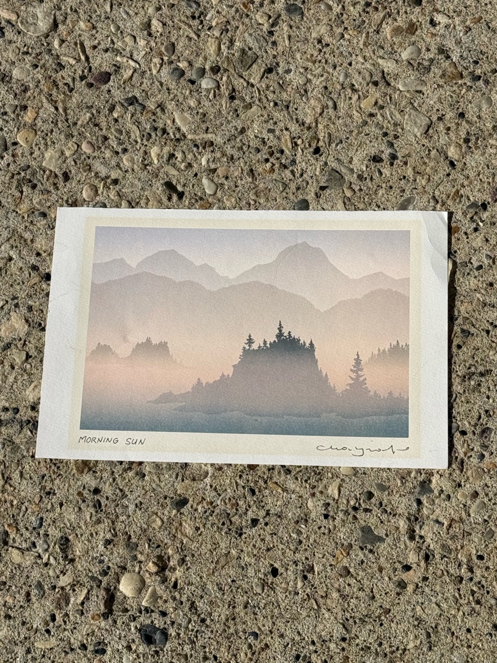 MORNING SUN Unframed Vintage Watercolour Artist Print by Peter & Traudi Markgraf